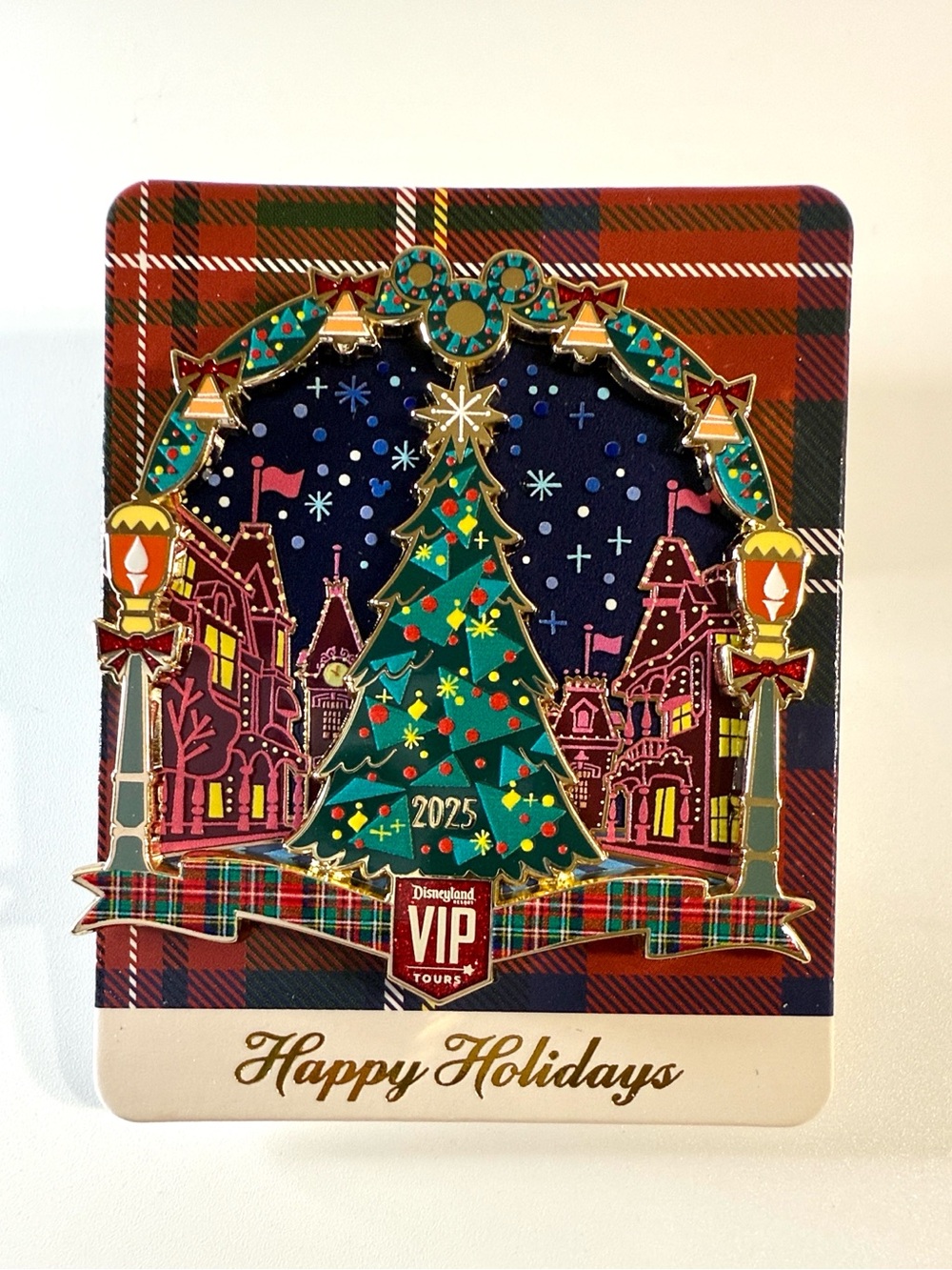 Disneyland VIP Tours 2025 holiday collector's pin